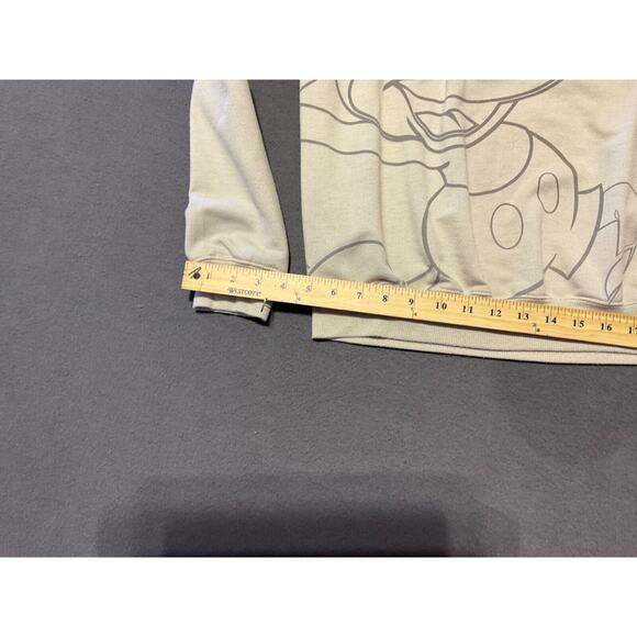 Disney Mickey Mouse Beige Sweatshirt Women's XS - Soft Blend - Picture 6 of 7